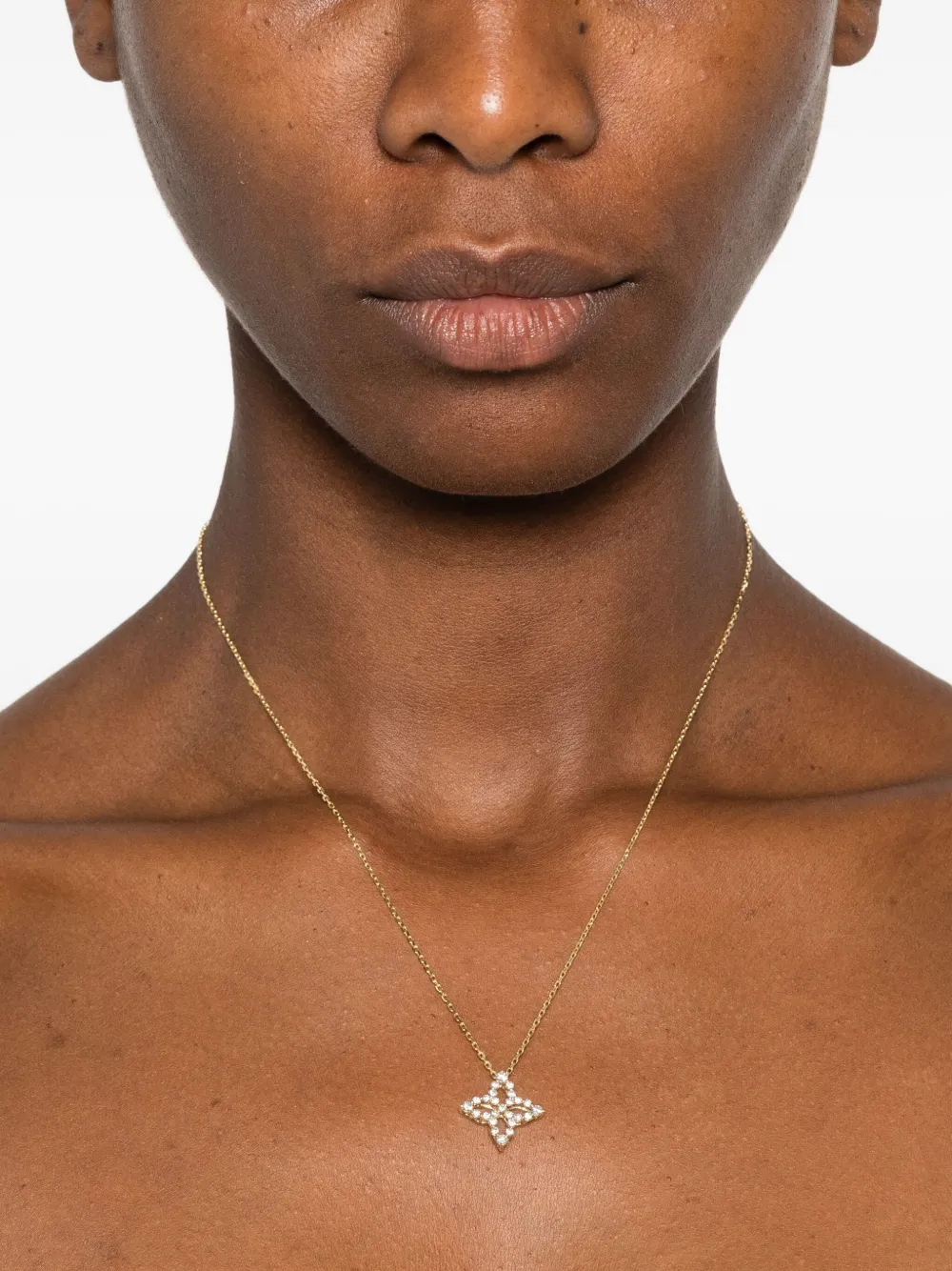 18k Yellow Gold Diamond Necklace