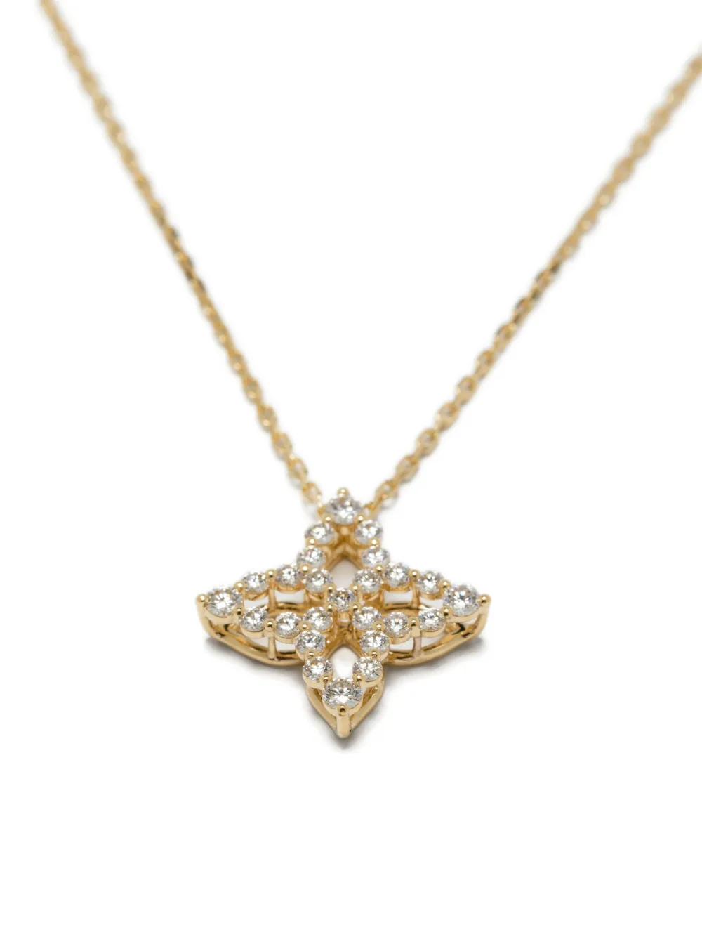18k Yellow Gold Diamond Necklace