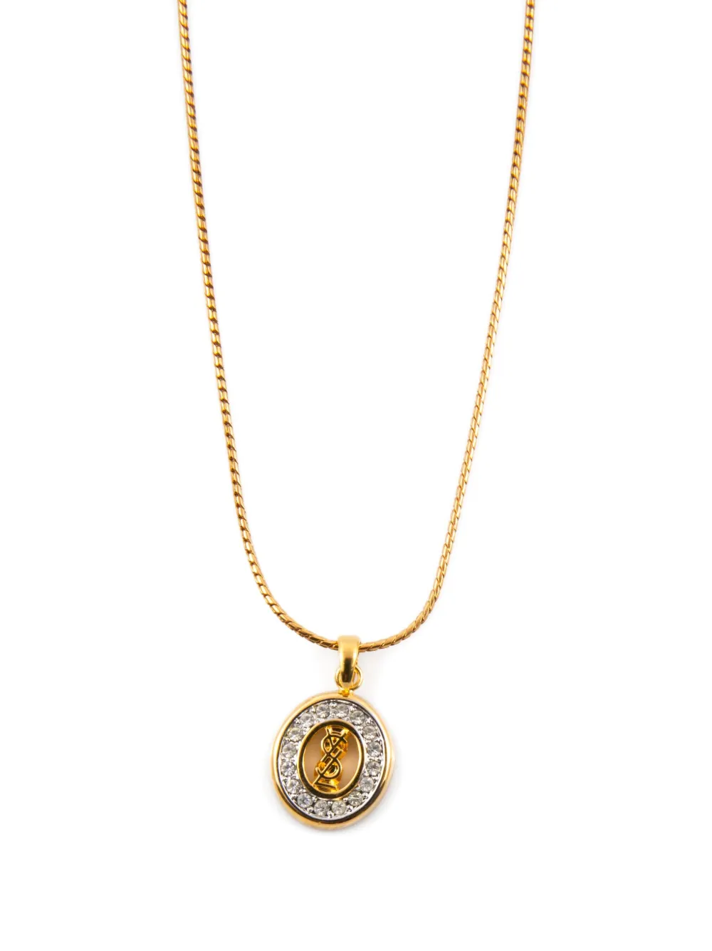 Saint Laurent Pre-Owned collar con dije Cassandre 2000 | Image 2