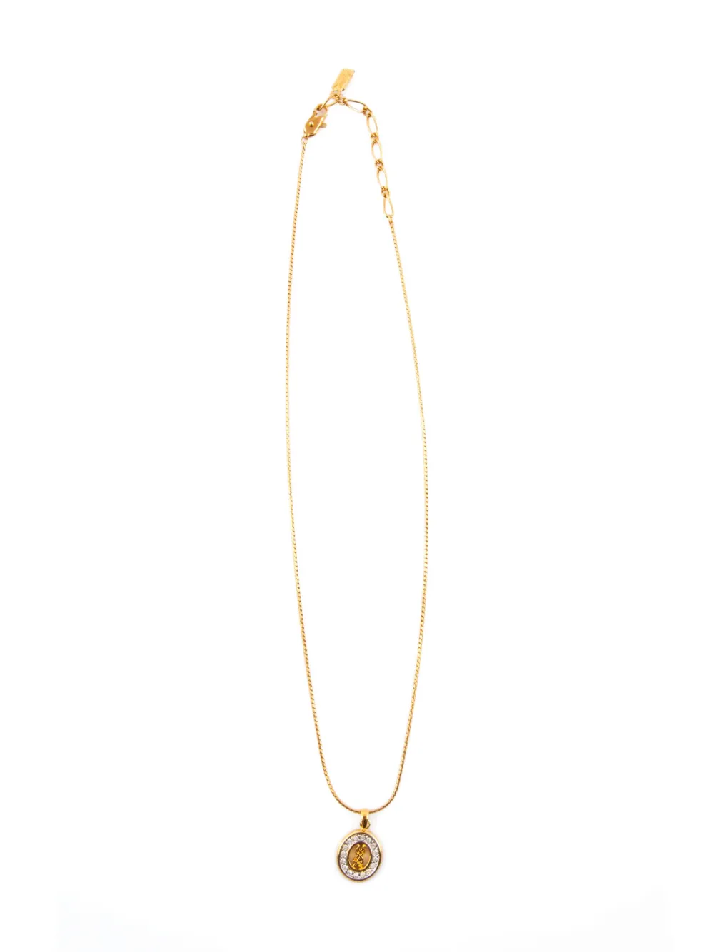 Saint Laurent Pre-Owned collar con dije Cassandre 2000 | dorado | Image 1