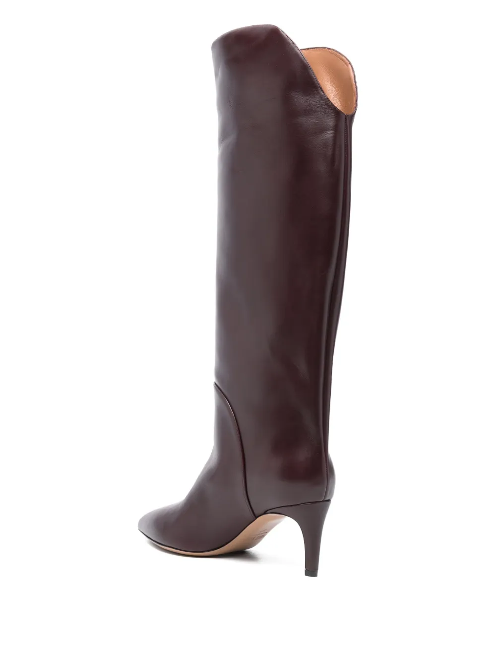 Paris Texas Gaia 60 Leather Knee-high Boots In Red