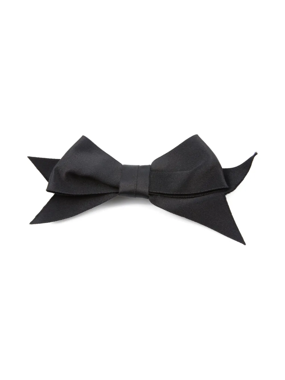 CHANEL Pre-Owned 2000s silk bow-tie brooch - ブラック CHANEL Pre-Owned 2000s silk bow-tie brooch - ブラック