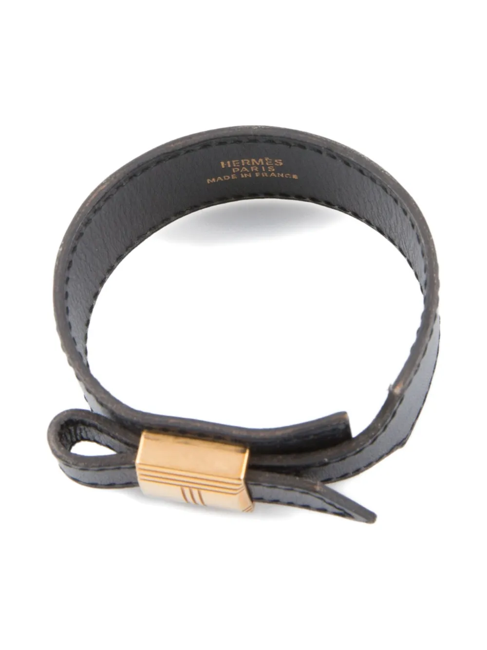 Hermès Pre-Owned 1999 H leather bracelet | Image 2