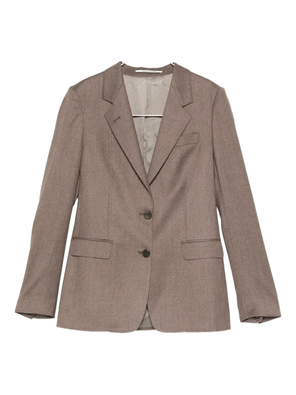 Tagliatore Single-breasted Blazer In Brown