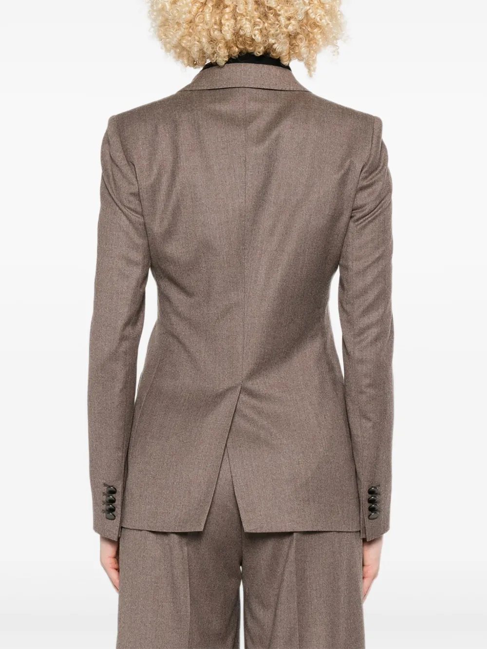 Tagliatore Blazer met enkele rij knopen Bruin