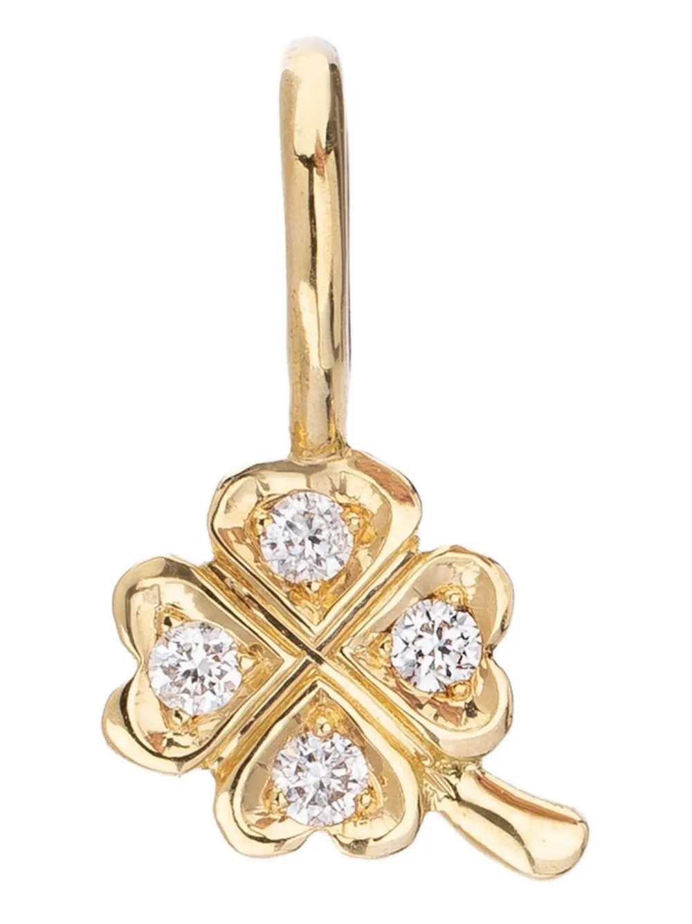 We by WHITEbIRD 18K yellow gold Clarisse Trèfle diamond pendant - Giallo