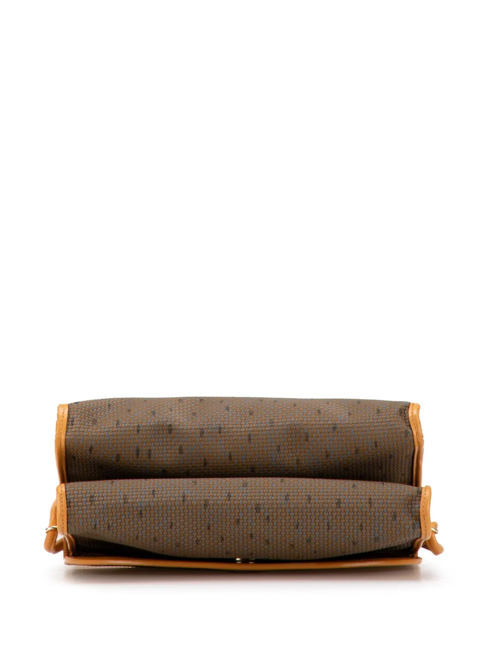 Pre-owned Saint Laurent 2000-2012 Pvc Flap Crossbody Bag In Brown