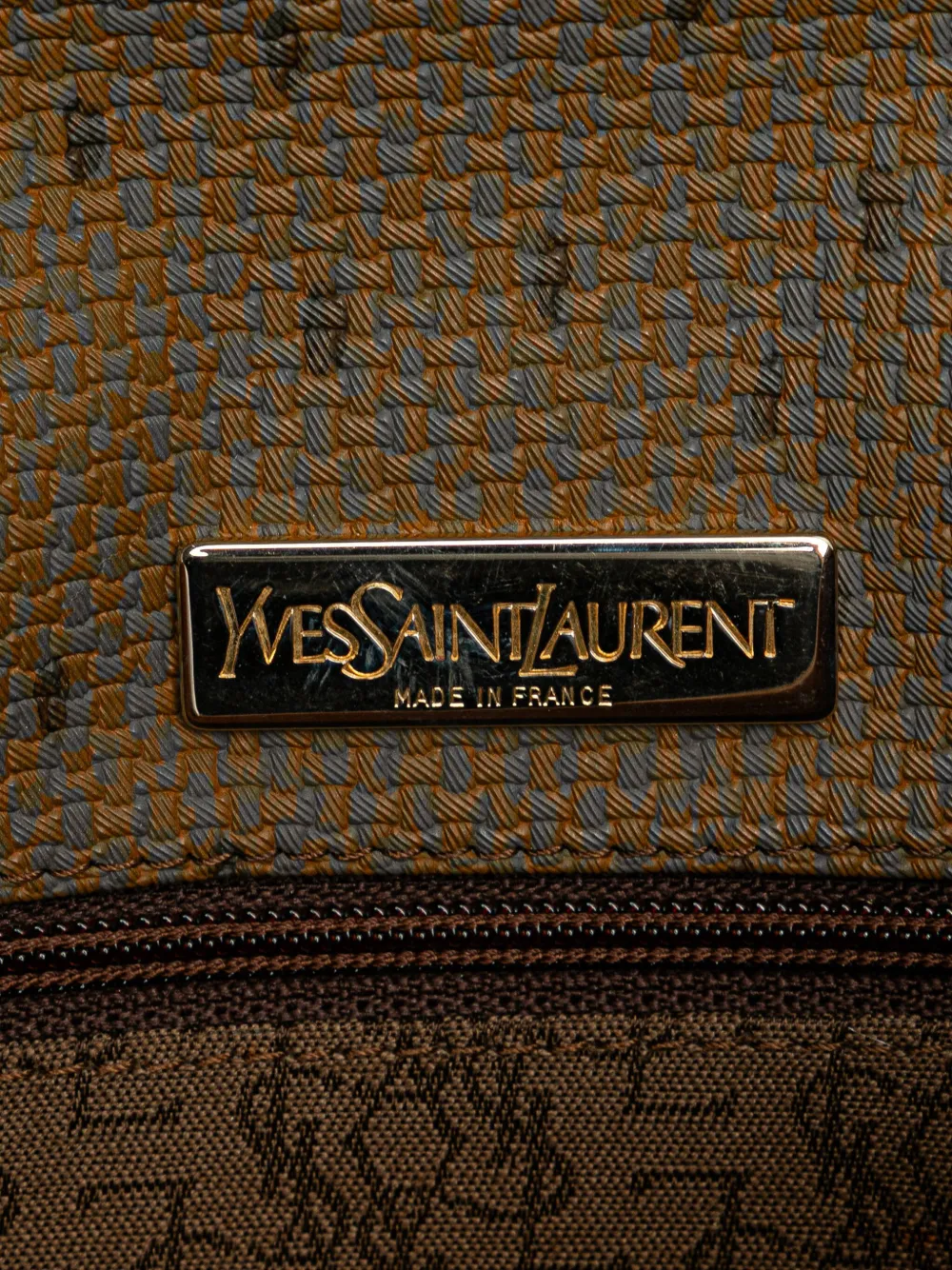 Pre-owned Saint Laurent 2000-2012 Pvc Flap Crossbody Bag In Brown