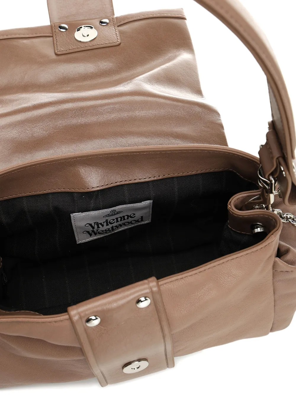 Vivienne Westwood Hazel Treasure Shoulder Bag In Brown