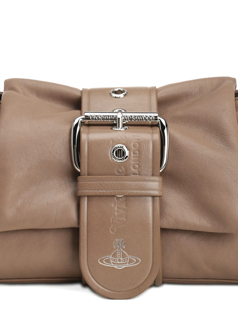 Vivienne Westwood Hazel Treasure Shoulder Bag In Brown