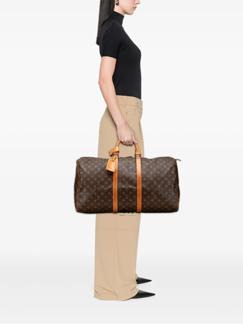 Louis Vuitton Pre-Owned 1987 Monogram Keepall 55 travel bag | Pre-Owned | Image 2