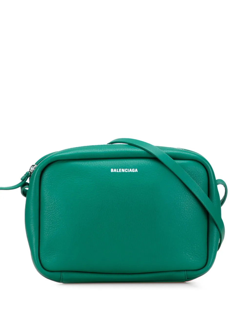 Balenciaga Pre-Owned 2021 レザー ロゴ エブリデイ カメラバッグ S ショルダーバッグ - グリーン Balenciaga Pre-Owned 2021 レザー ロゴ エブリデイ カメラバッグ S ショルダーバッグ - グリーン