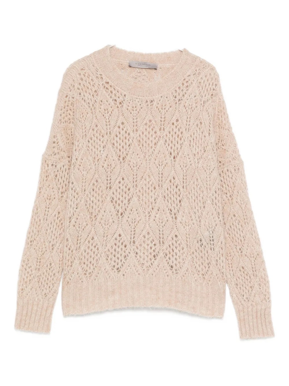D Exterior Soft Knit Sweater In Classic Beige Tone In Multi