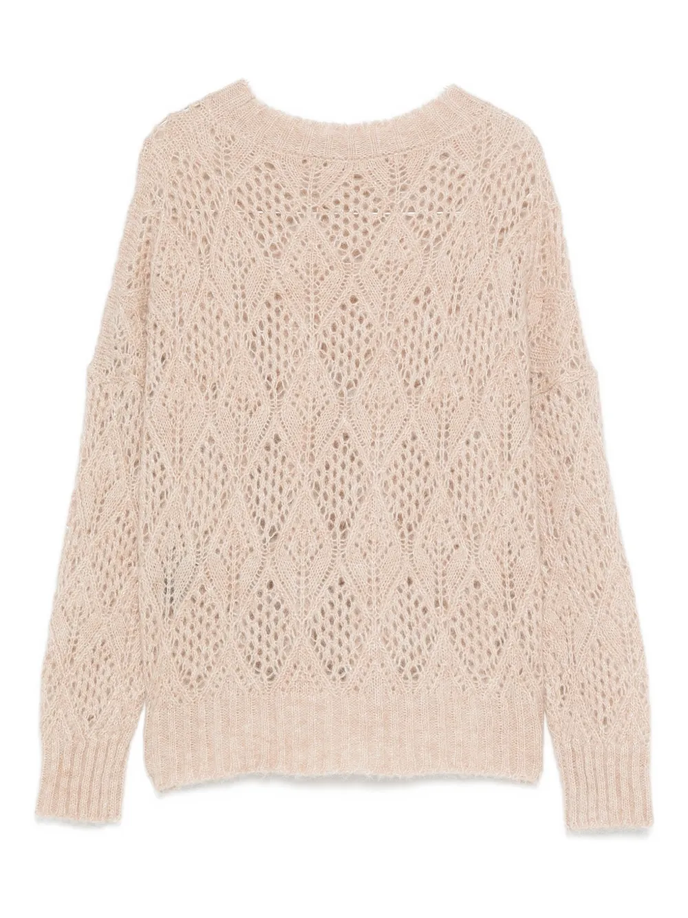 D Exterior Soft Knit Sweater In Classic Beige Tone In Multi