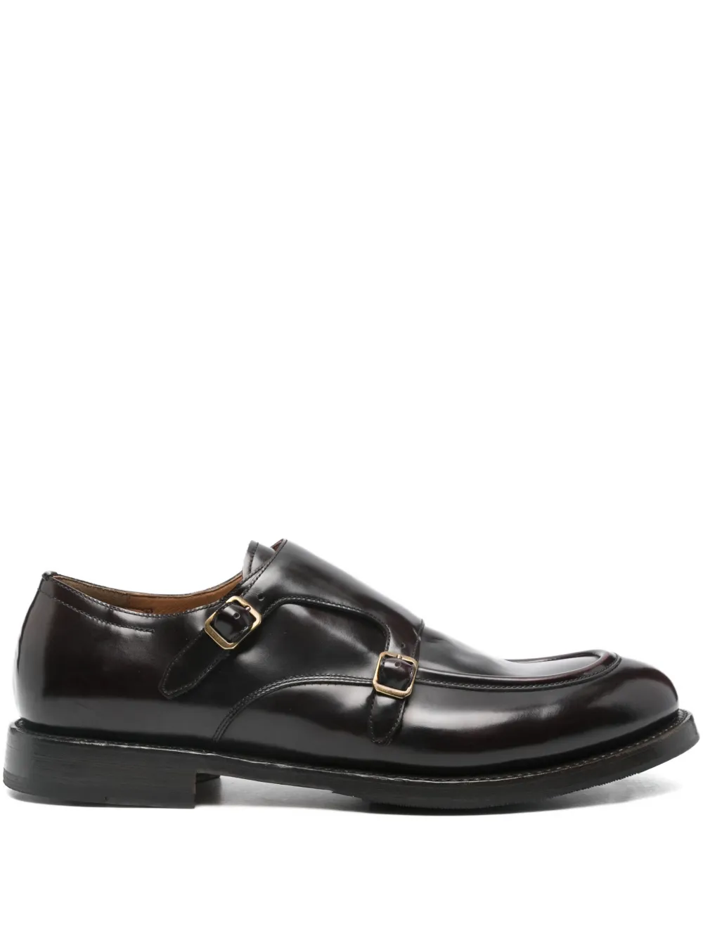 Silvano Sassetti double-buckle leather shoes | Black | Image 1
