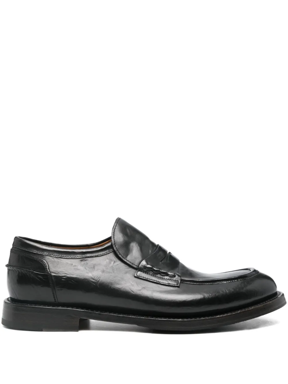 Silvano Sassetti penny-strap leather loafers | Black | Image 1