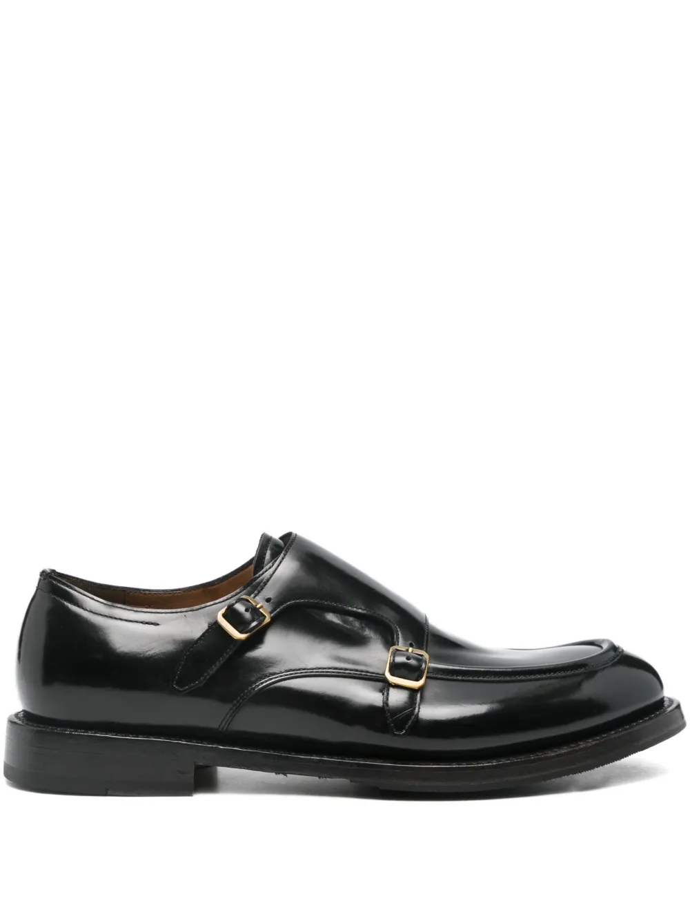Silvano Sassetti double-buckle leather shoes - Nero