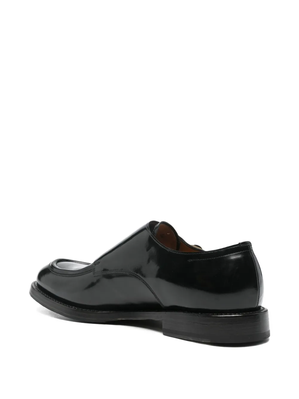 Silvano Sassetti Double-buckle Leather Shoes In Black