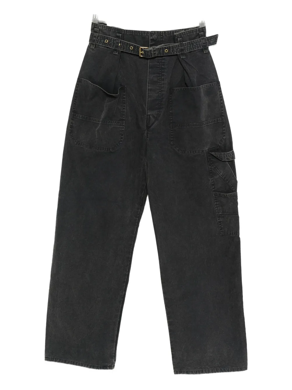 Isabel Marant Étoile Isabel Marant Etoile Washed Black Cotton Trousers Women In Black
