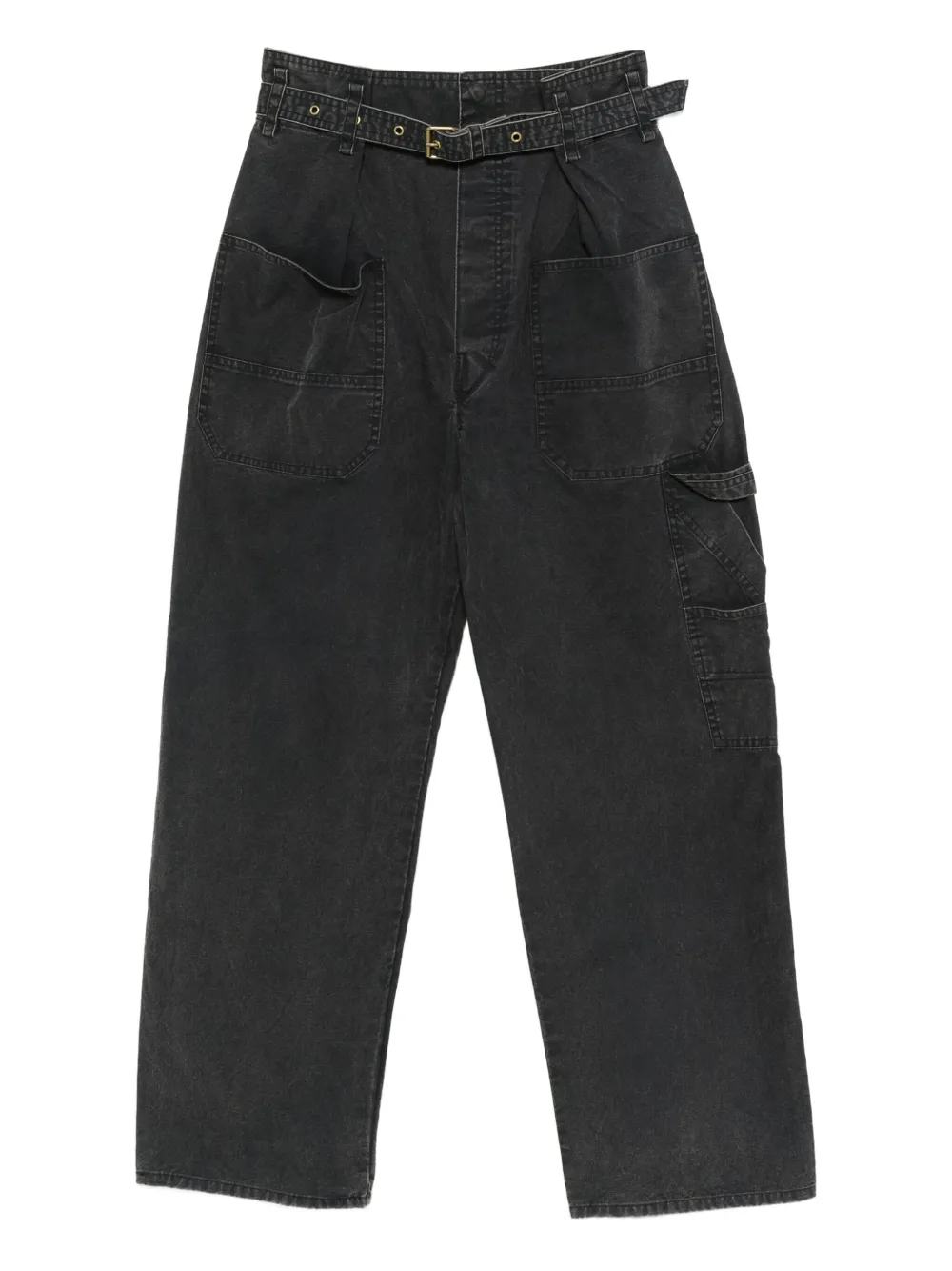 MARANT ÉTOILE belted pocket trousers | Black | Image 1