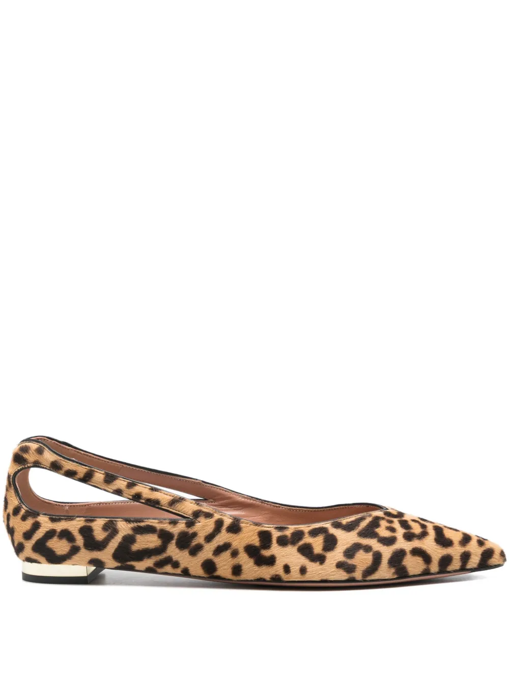 Aquazzura leopard-print ballet flats | Brown | Image 1