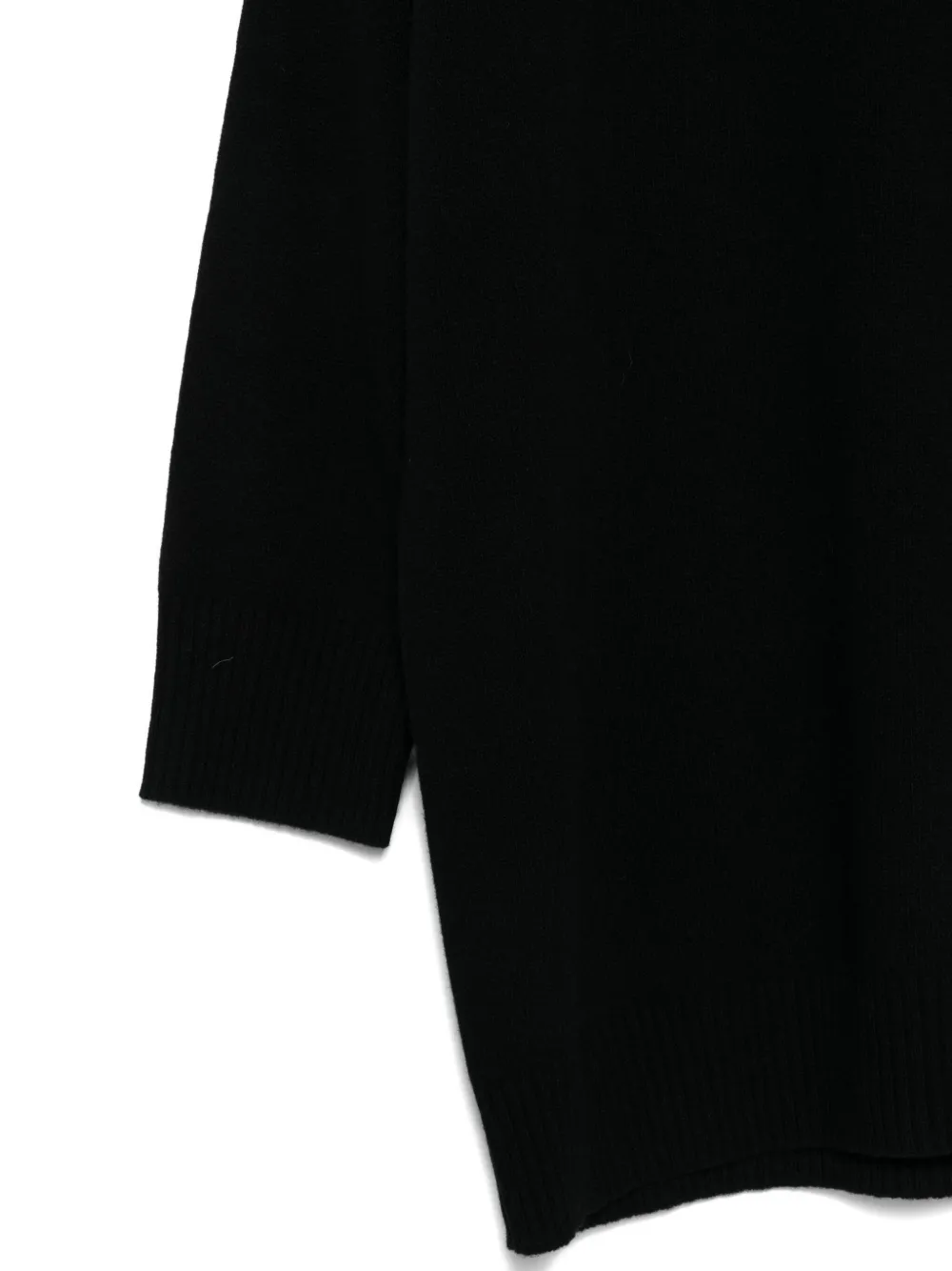 Roberto Collina Long Sleeve Mini Dress In Black