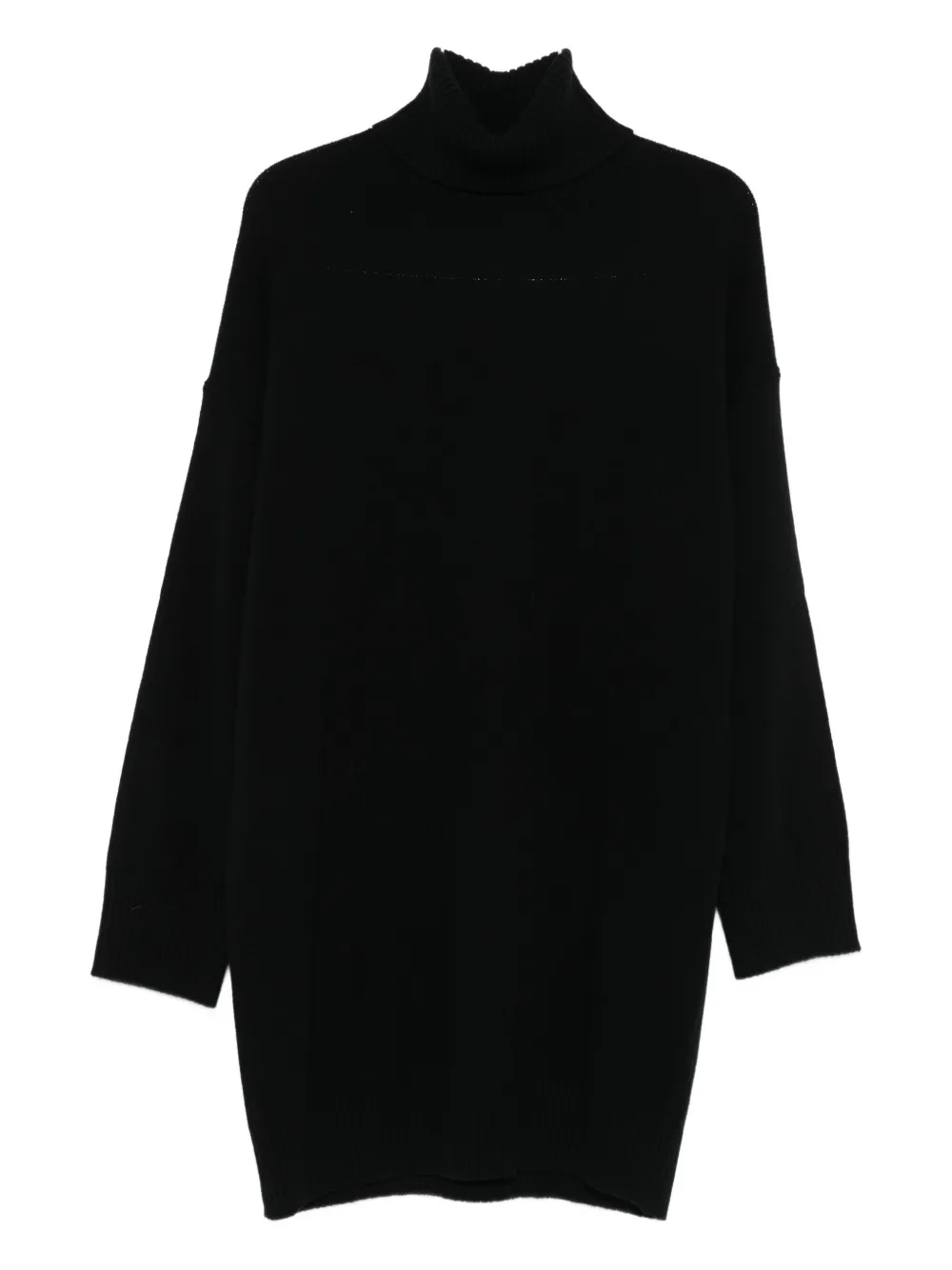 Roberto Collina Long Sleeve Mini Dress In Black