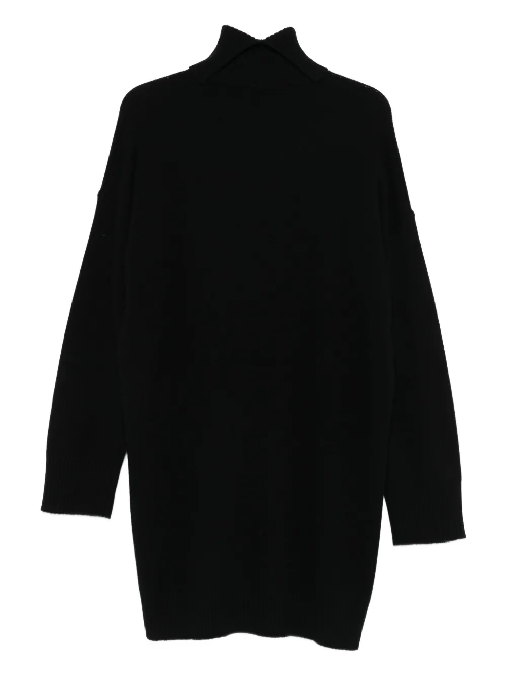 Roberto Collina Mini-jurk met lange mouwen - Zwart