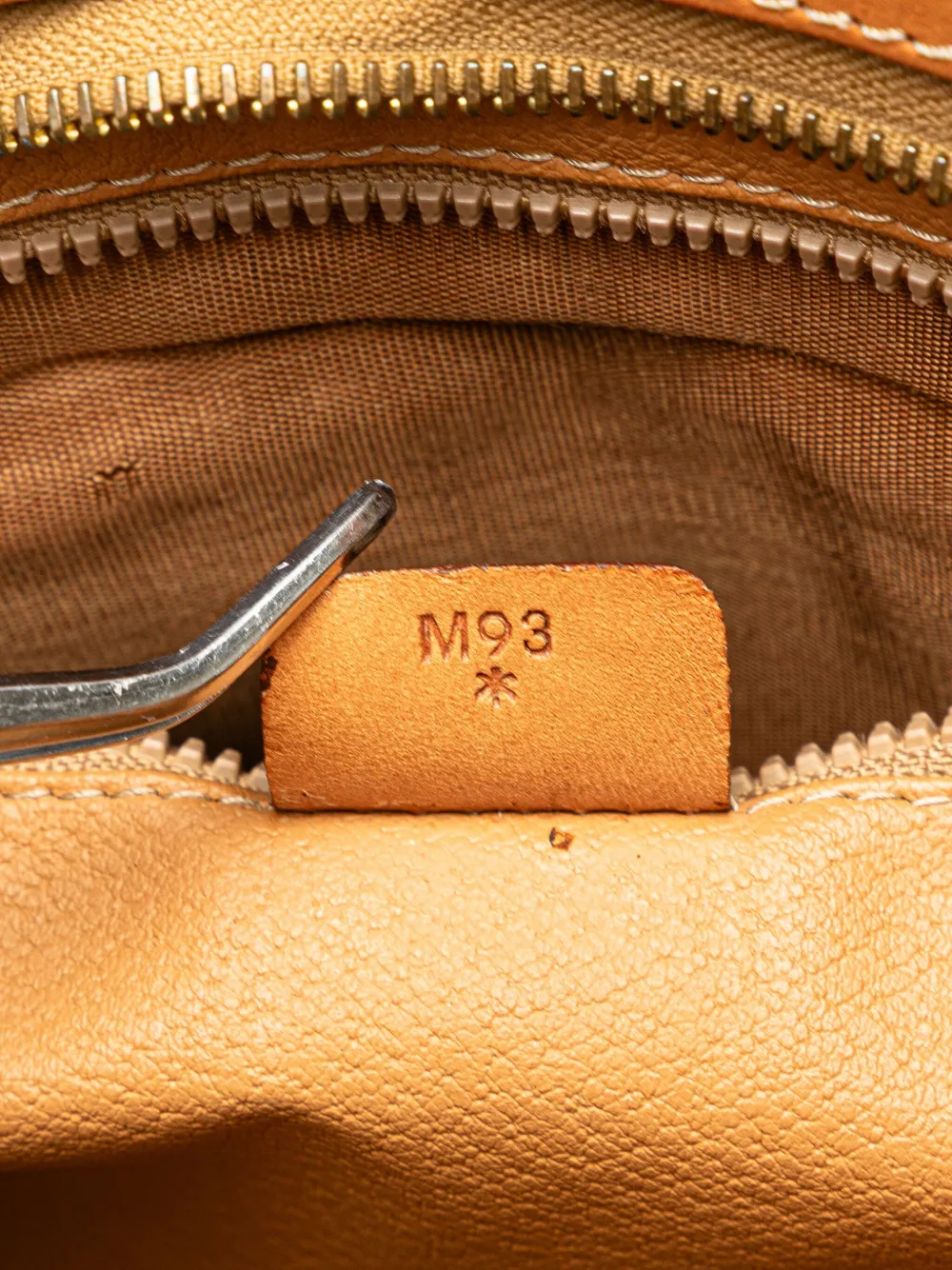 Pre-owned Celine 1993 Macadam Coated Canvas Clutch Bag In Brown