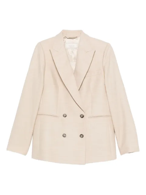 Peserico double-breasted notched blazer
