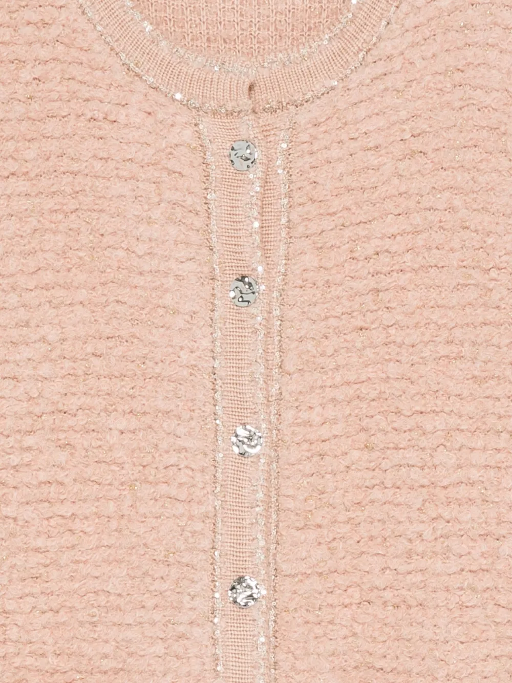 D Exterior Round Neck Long-sleeved Sweater In Neutral
