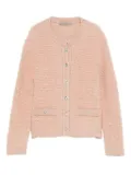 D.Exterior sequin-embellished cardigan - Neutrals
