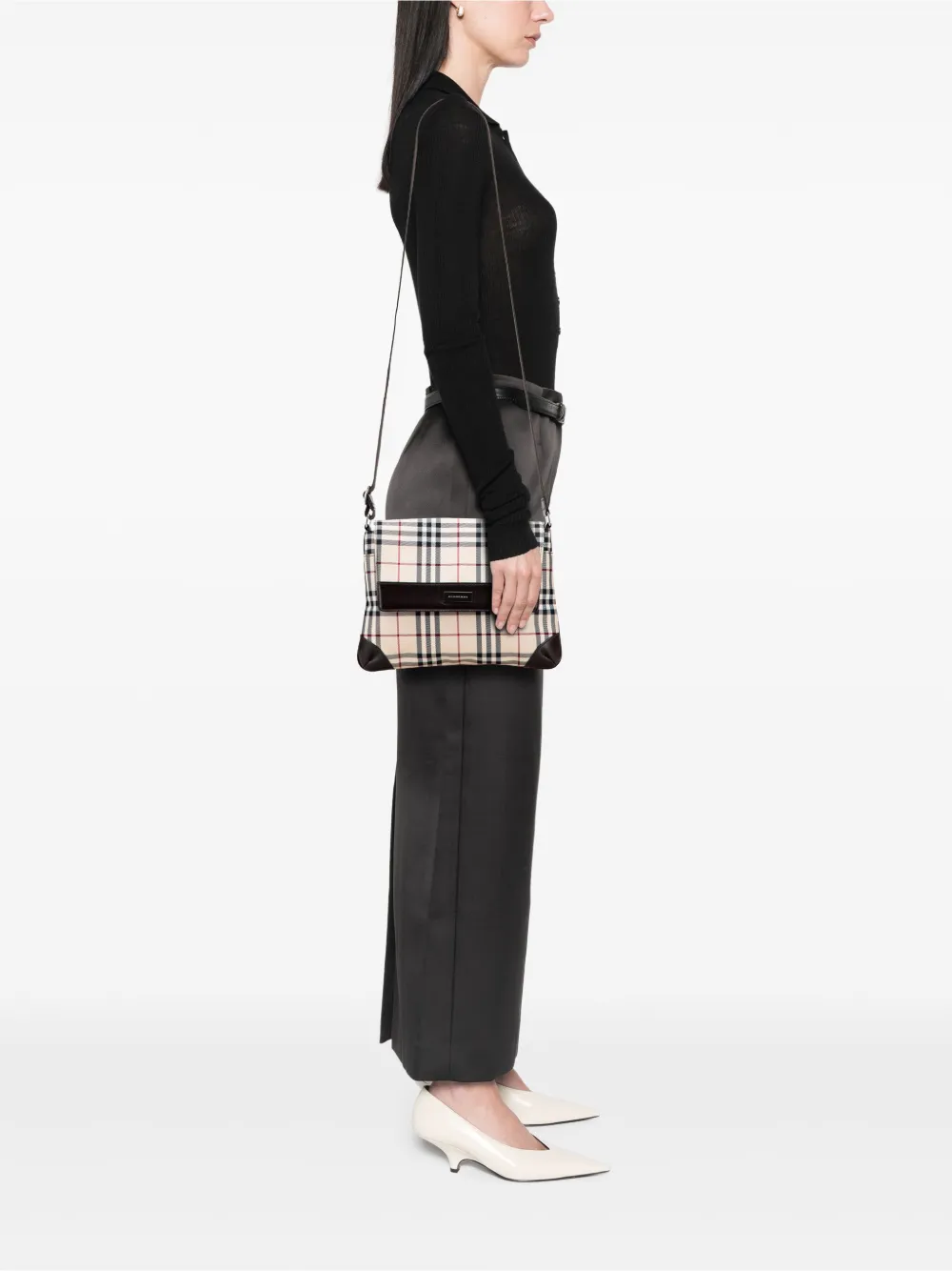 Burberry Pre-Owned bandolera House Check Canvas Flap 2000-2017 | Pre-owned | Image 2