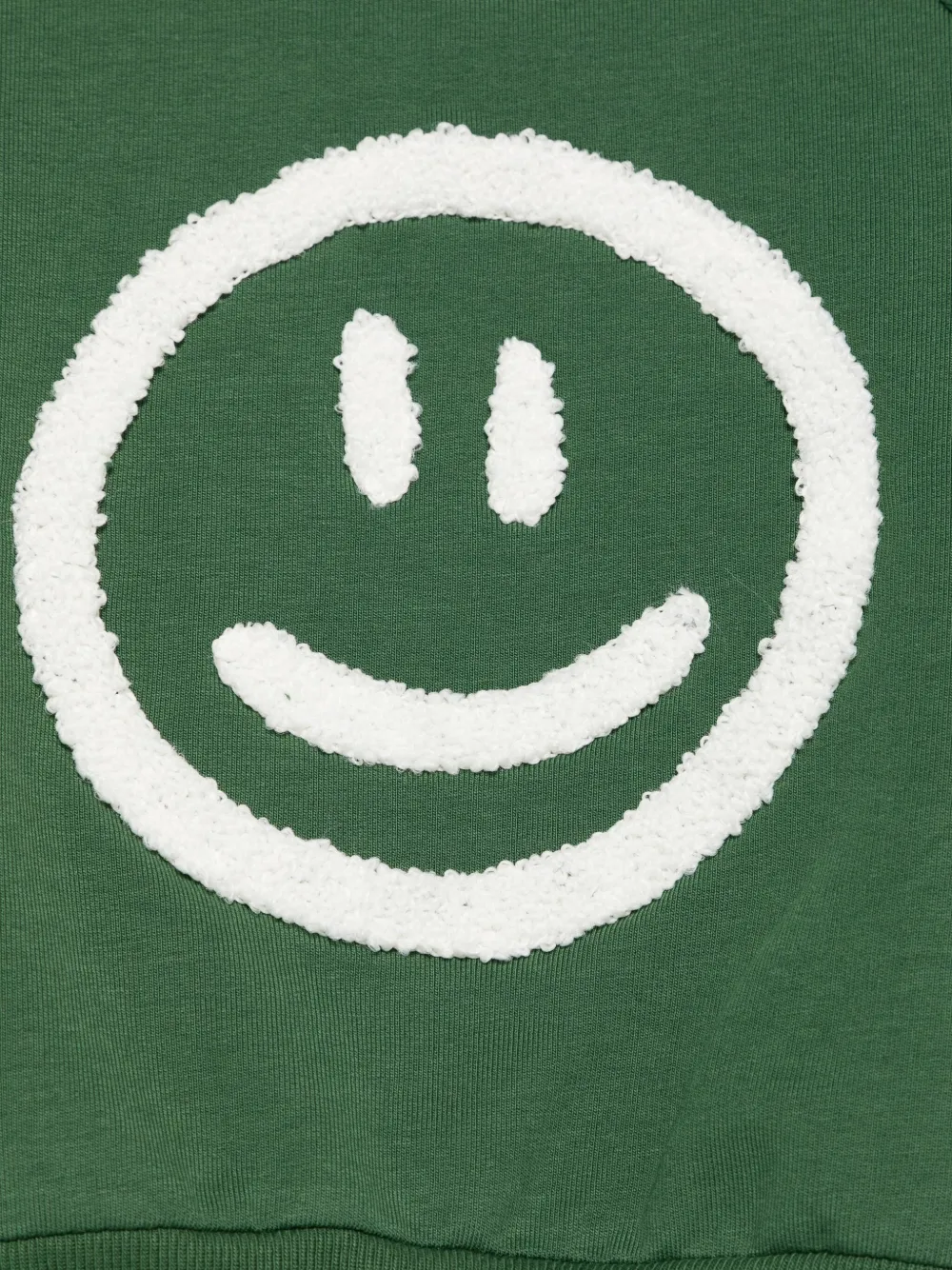 Molo Face-print Sweatshirt In Green