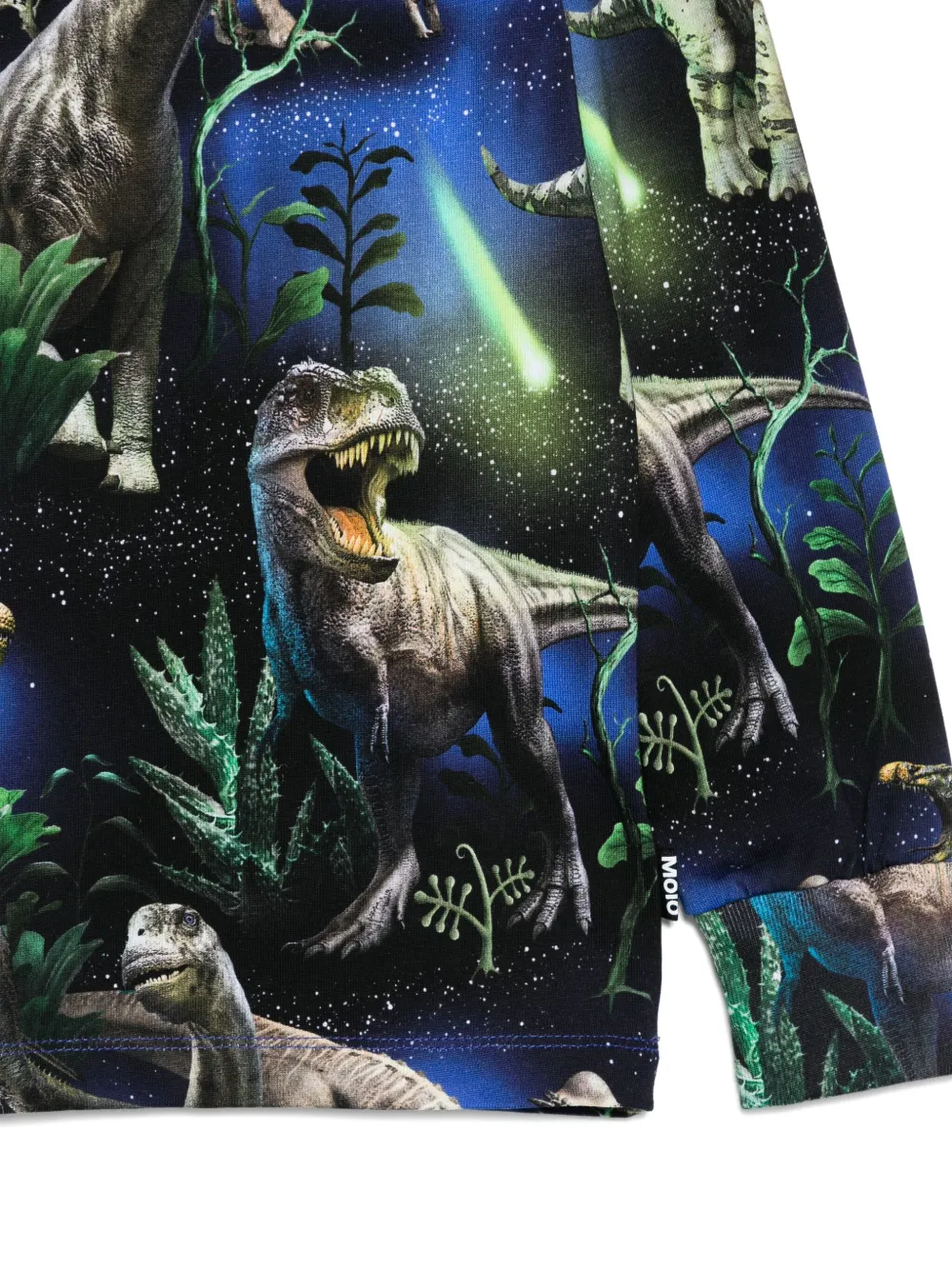 Molo T-shirt met dinosaurusprint Blauw