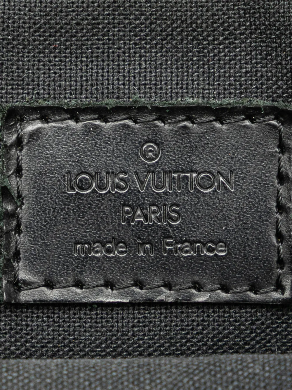 Pre-owned Louis Vuitton 2008 Damier Graphite Rem Crossbody Bag In Black