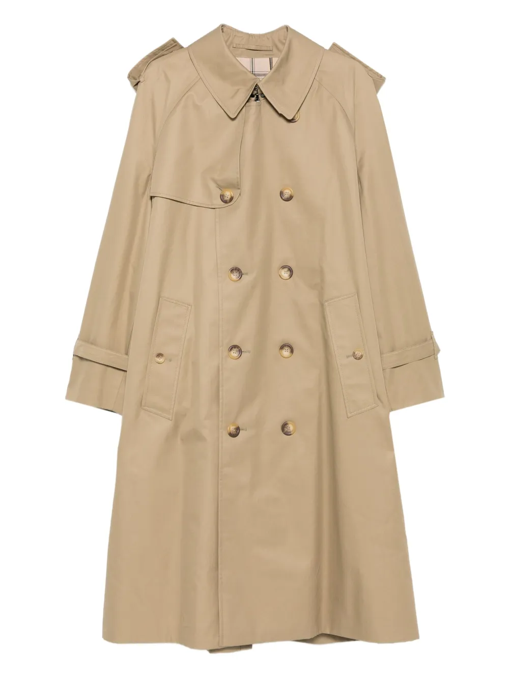 Grenfell double-breasted buttoned trench coat | Neutrals | Image 1