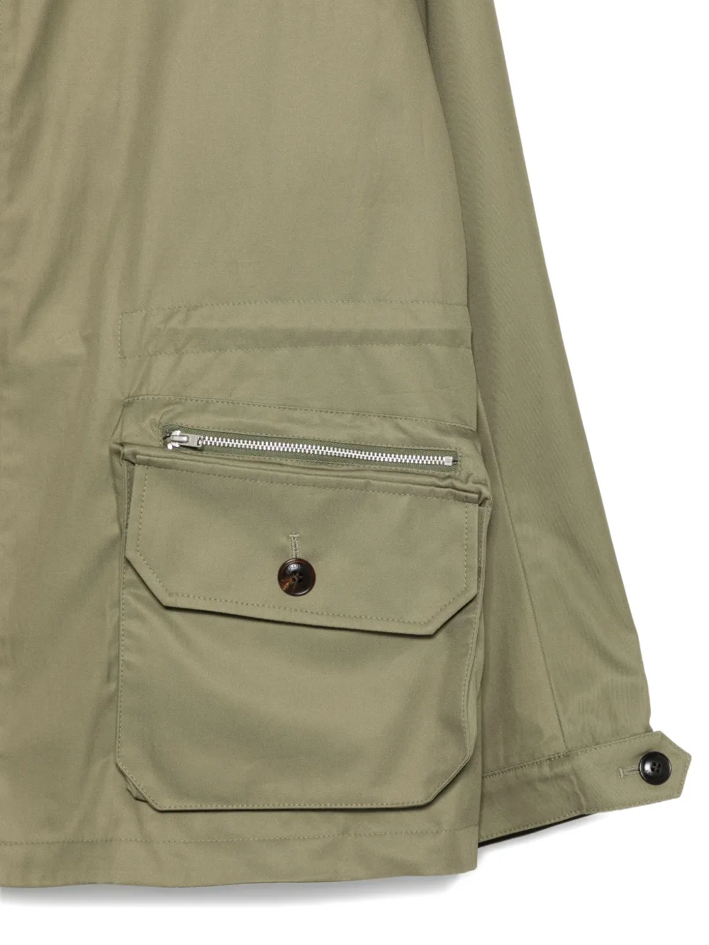  Grenfell Zip-fastening Flap-pocket Jacket - Green 