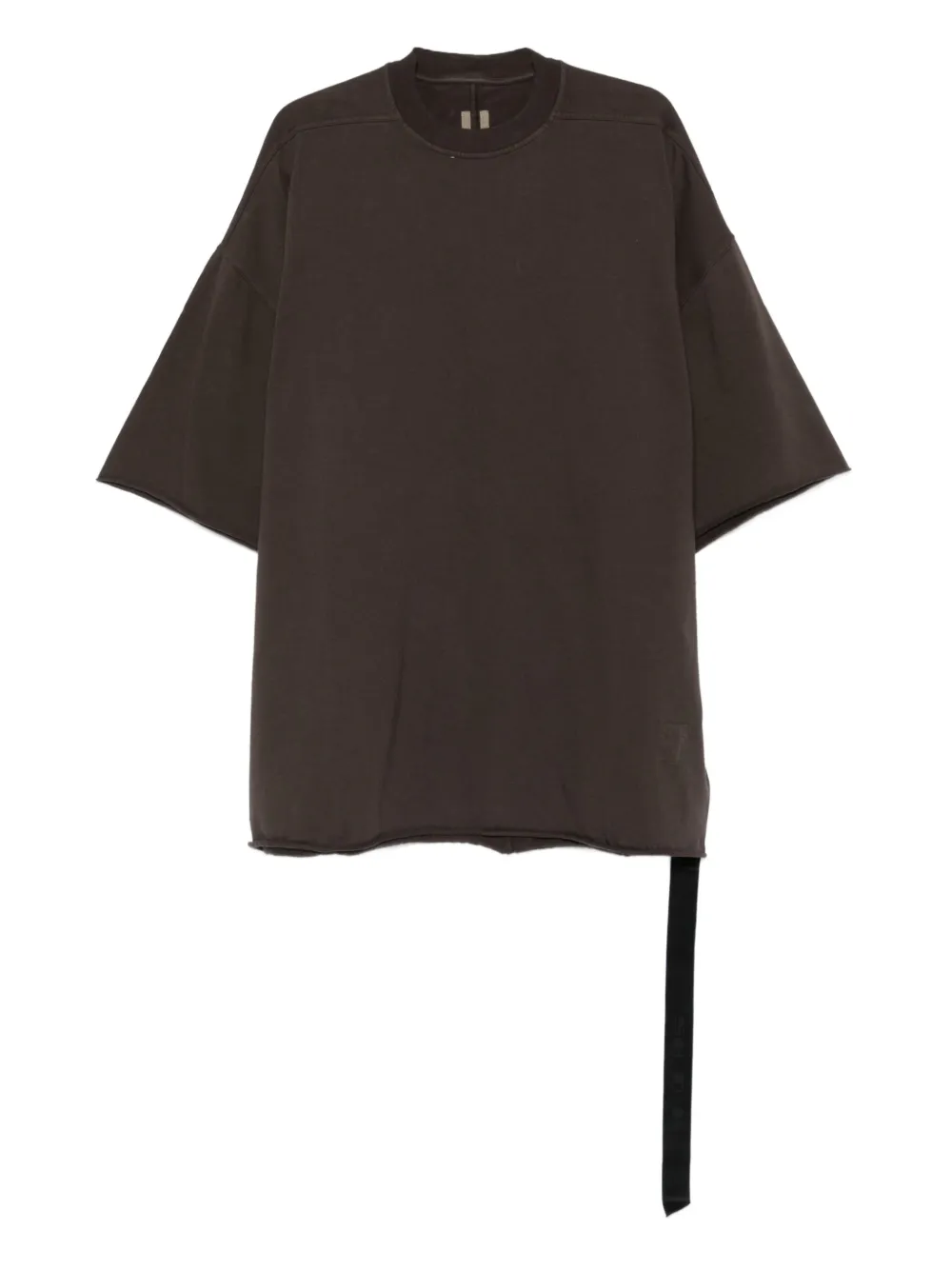 Rick Owens DRKSHDW raw-edge T-shirt | Brown | Image 1