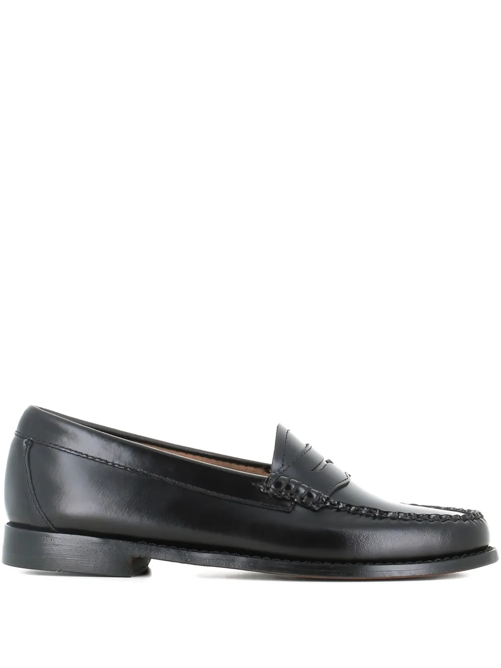 G.H. Bass & Co. leather penny-slot loafers Black
