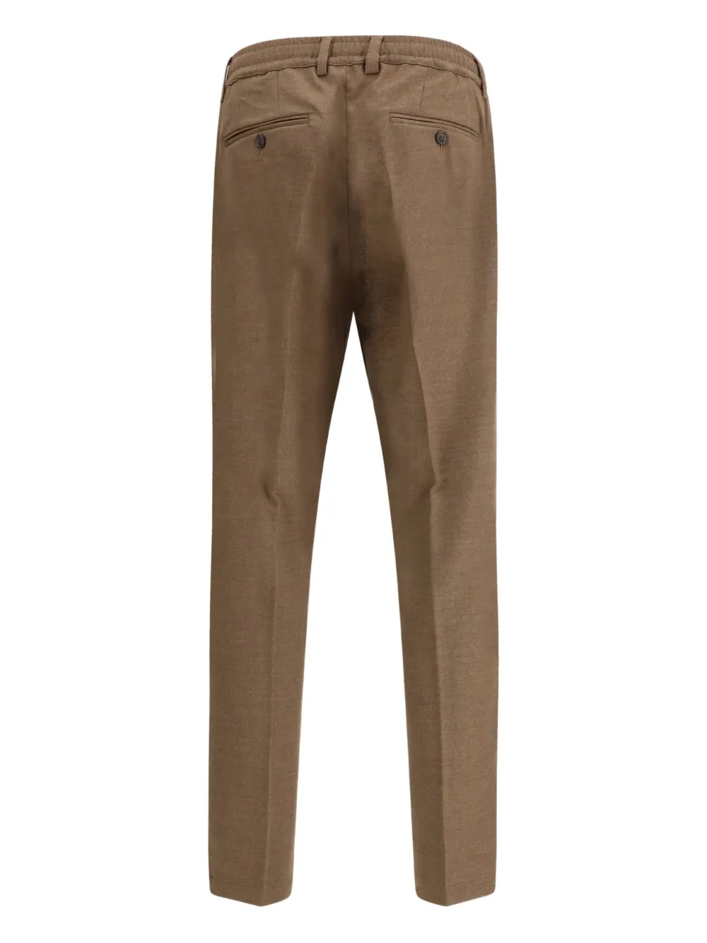 Cruna pleat-details trousers - Bruin