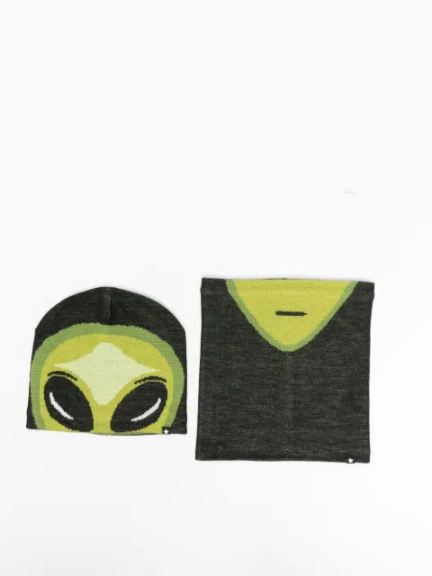 Molo alien-face hat-neck gaiter set (set fo two)