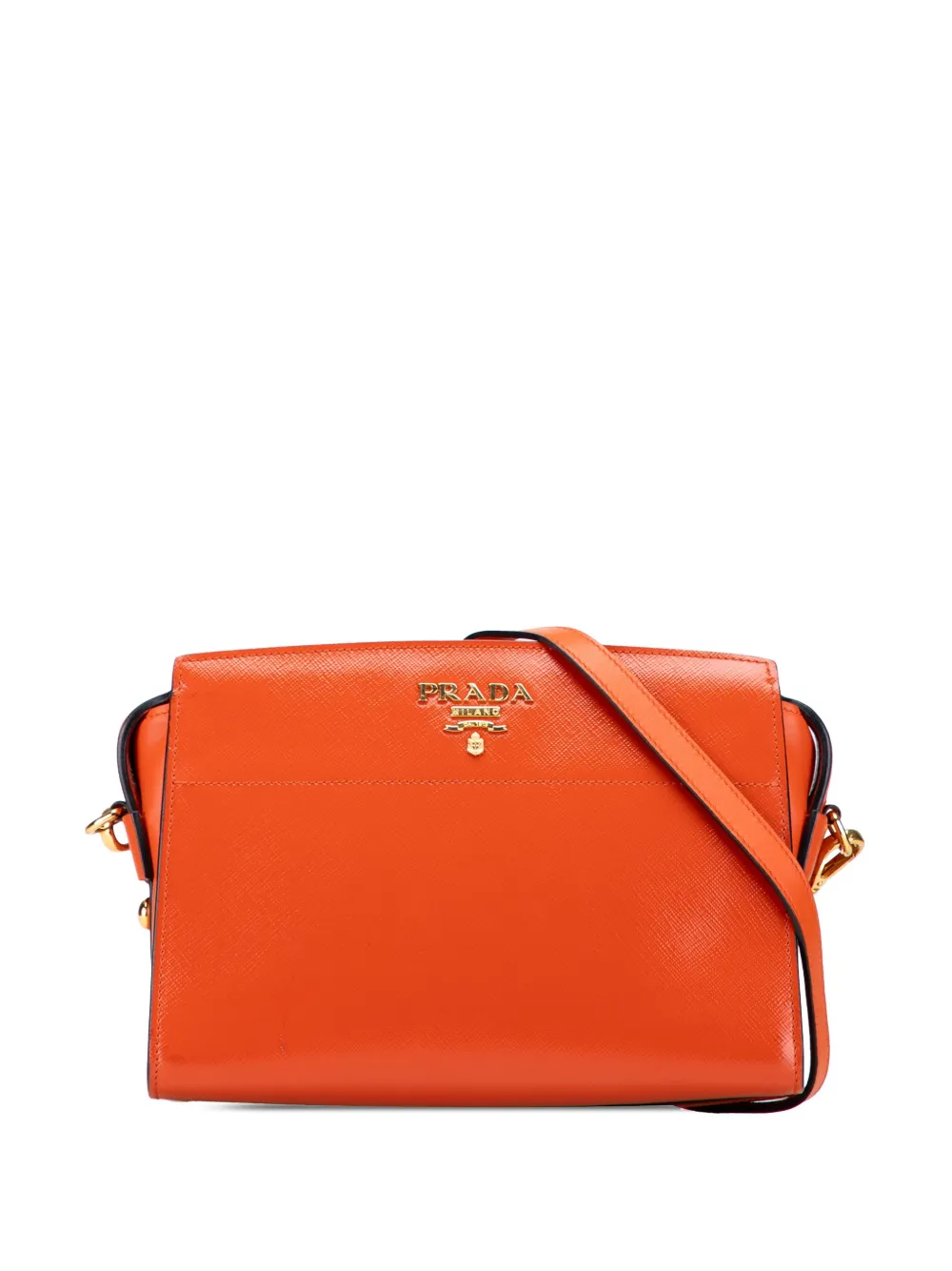 Prada Pre-Owned 2013-2025 サフィアーノ ヴェルニーチェ エスプラナード ショルダーバッグ - オレンジ Prada Pre-Owned 2013-2025 サフィアーノ ヴェルニーチェ エスプラナード ショルダーバッグ - オレンジ
