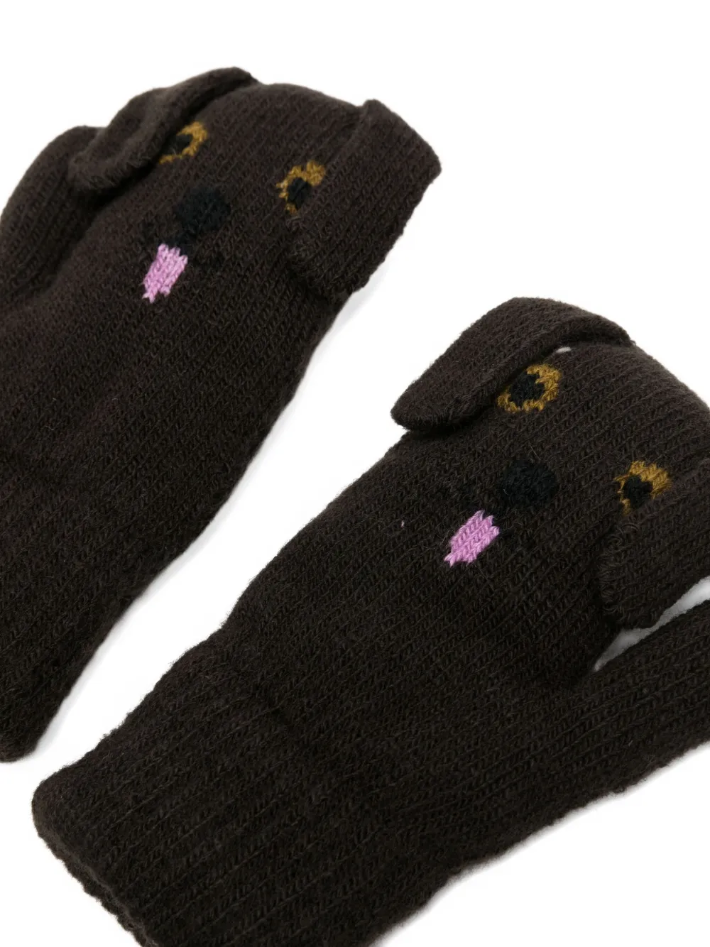 Molo Dog-face Mittens In Black