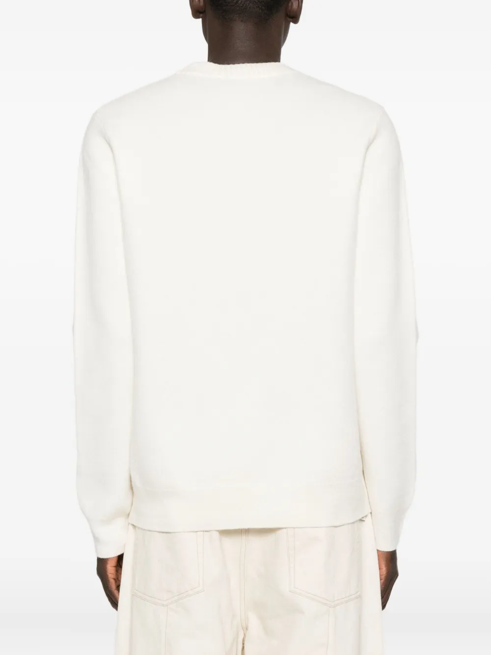 Apc Crew-neck Long-sleeve Sweater In White