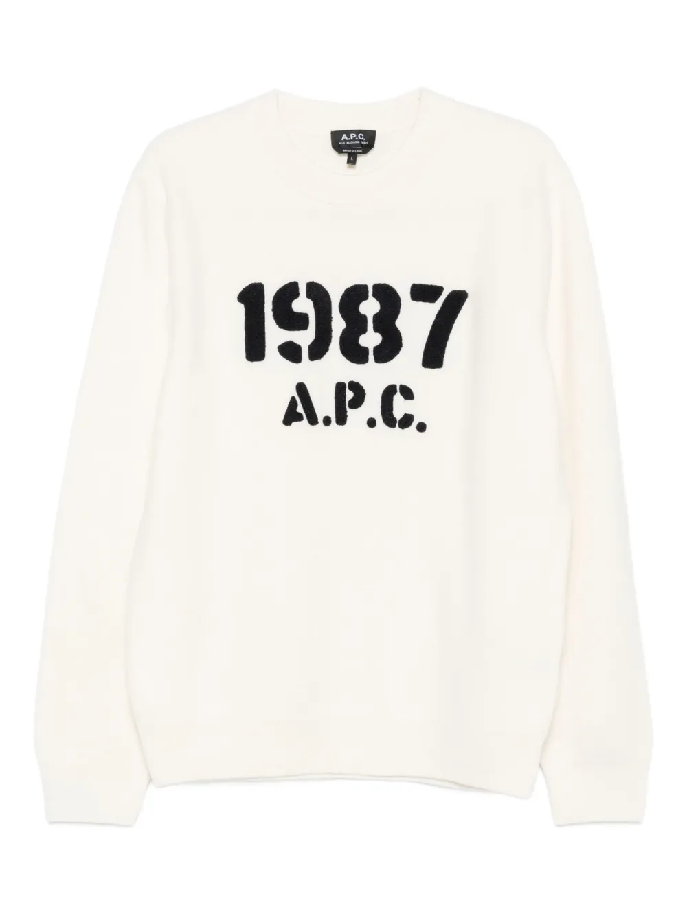 A.P.C. crew-neck long-sleeve sweater | Neutrals | Image 1