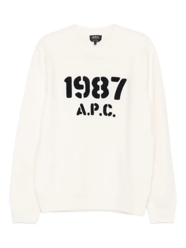 A.P.C. クルーネックセーター | ニュートラル | FARFETCH JP