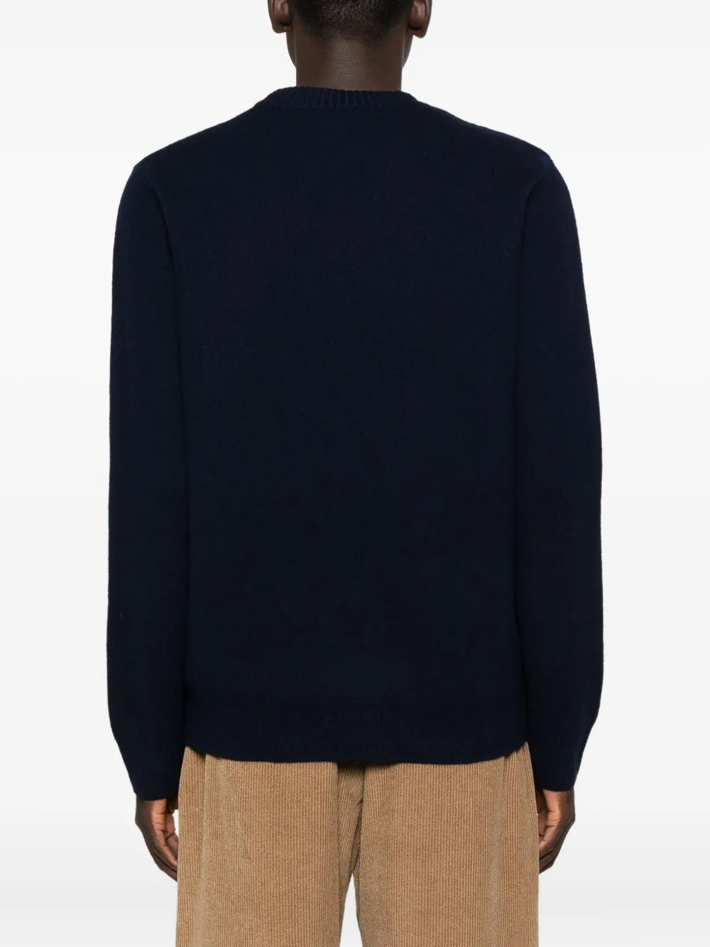 Apc Crew-neck Long-sleeve Sweater In Blue