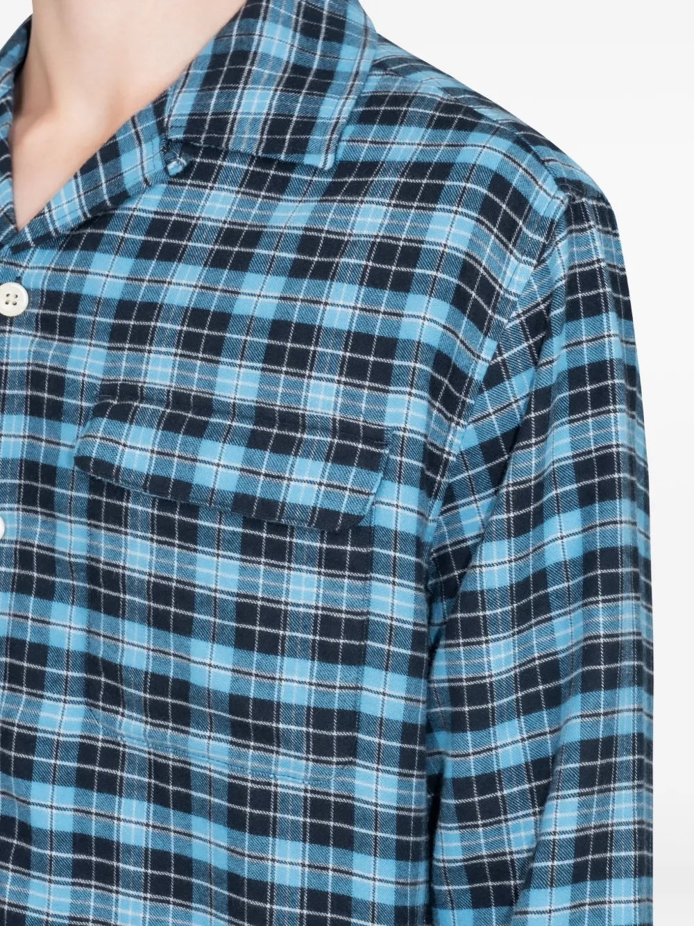 Sunflower Geruit overhemd Blauw