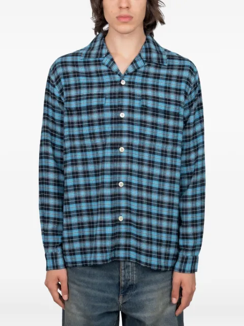Sunflower Camicia con motivo tartan